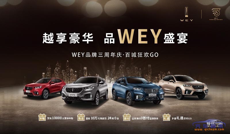 两天斩获订单4100 辆 wey品牌三周年庆典之余再接喜报